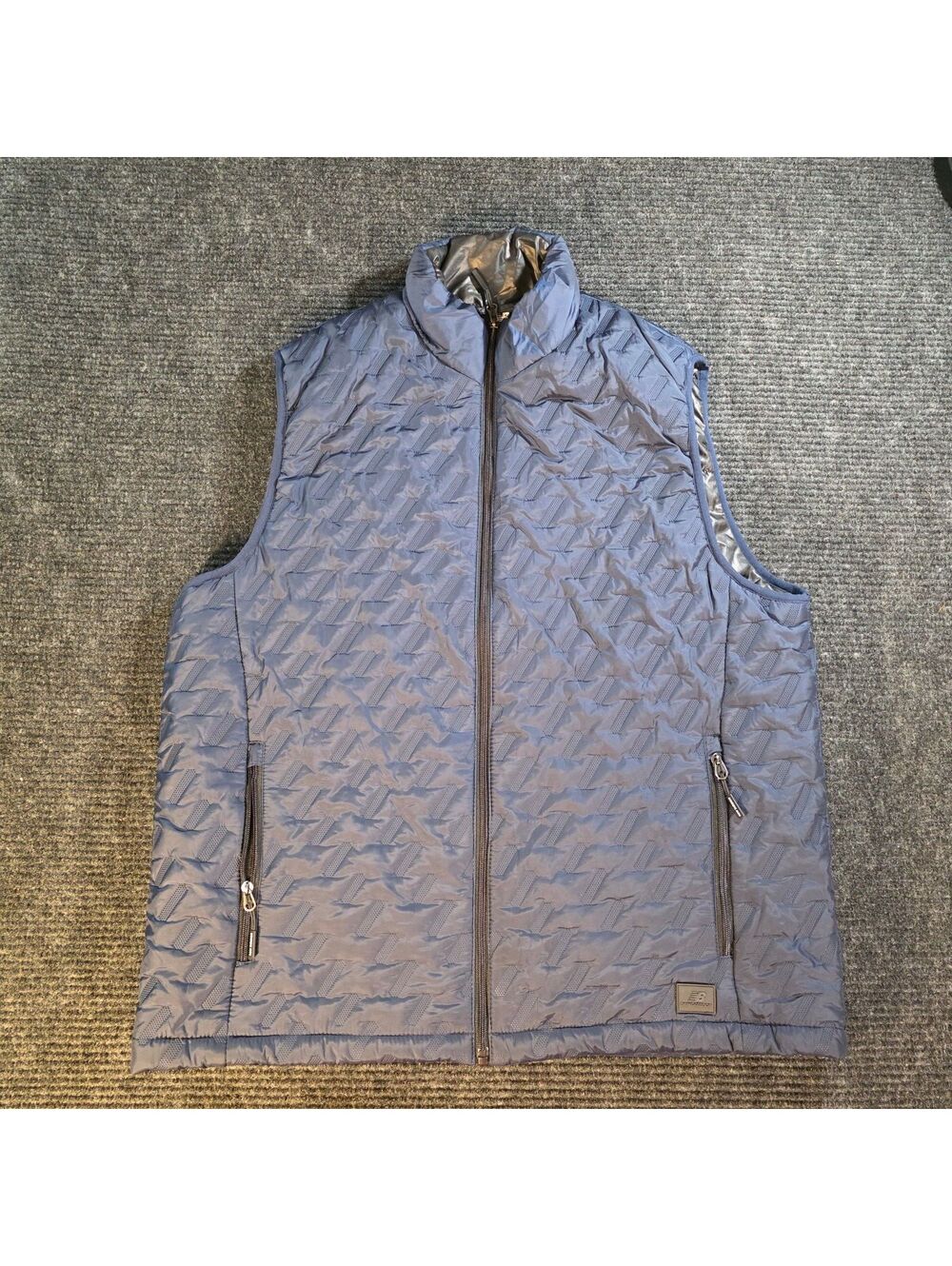 New Balance Men's Navy Quilted Vest Size L
